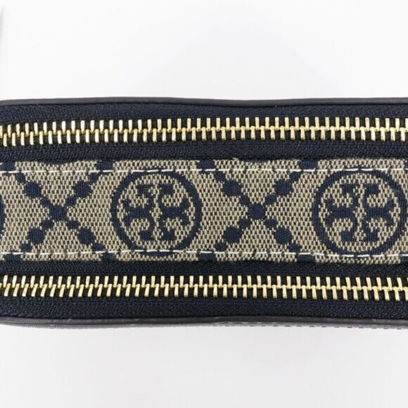 Tory Burch Mini T Monogram Crossbody Bag Navy Blue OS - Picture 9 of 14